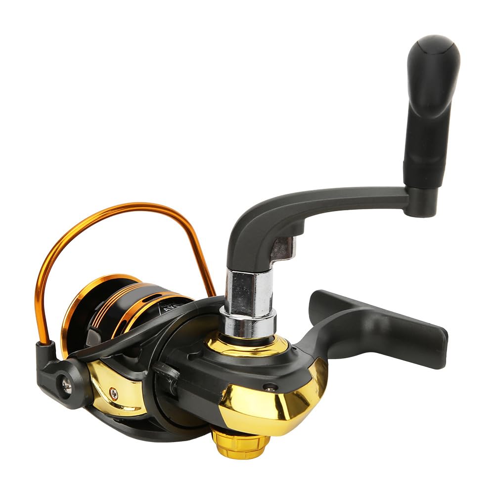 Ruota per colata ad alta velocità con mulinello da pesca in metallo con esca per pesci con impugnatura in gomma (JS4000) - 8