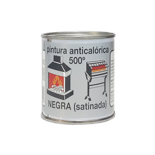 Tinta Resistente Ao Calor 500 ºc Preta 125 Ml