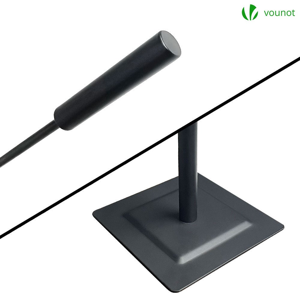 Serviteur de cheminée ensemble 4 pieces en metal noir VOUNOT® - 6
