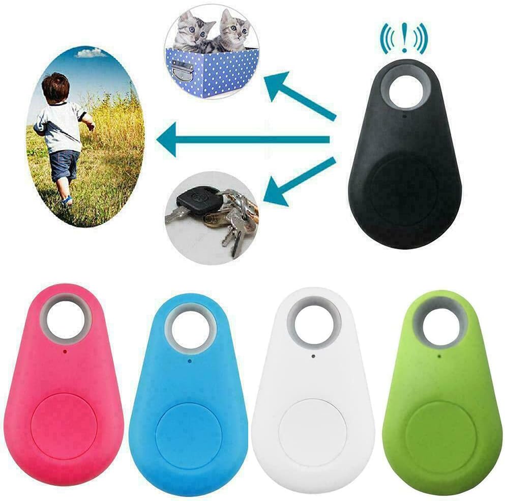 5 pièces de trackers intelligents, localisateurs de clés, capteurs d'alarme anti-perte Bluetooth sans fil - 5
