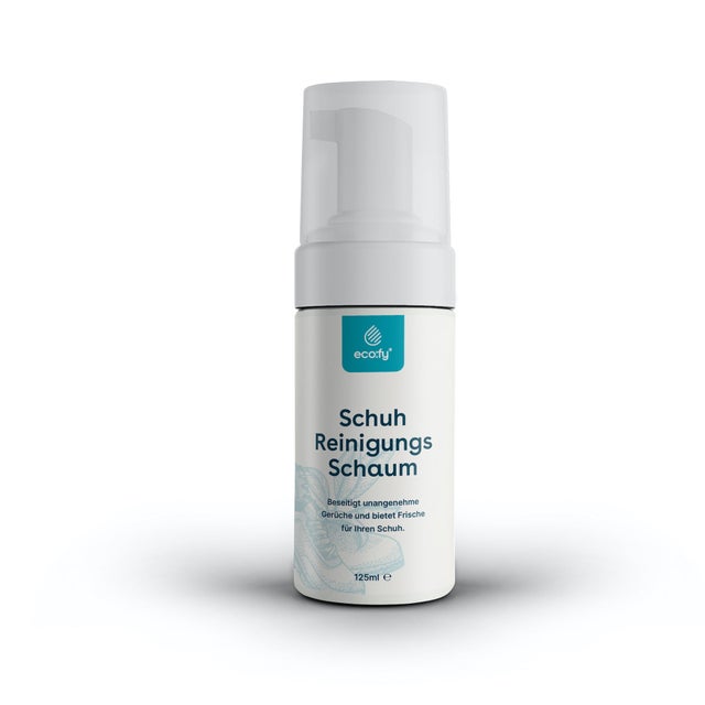 eco:fy Mousse nettoyante pour chaussures • Nettoyant pour tissu, cuir, tissu mixte • 125ml