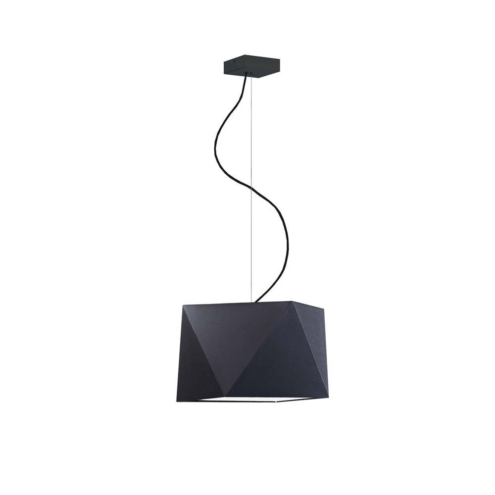 Lampa wisząca zwis żyrandol sufitowa z abażurem diament BURNE Z1