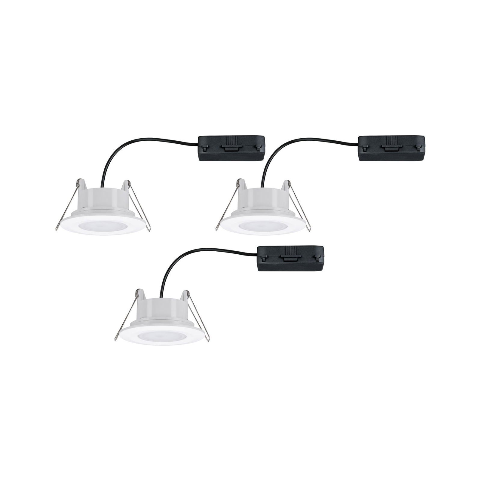 Spot encastré LED Calla Kit de base orientable IP65 rond 90mm 30° 3x5W 3x400lm 230V White Switch Blanc dépoli - 4