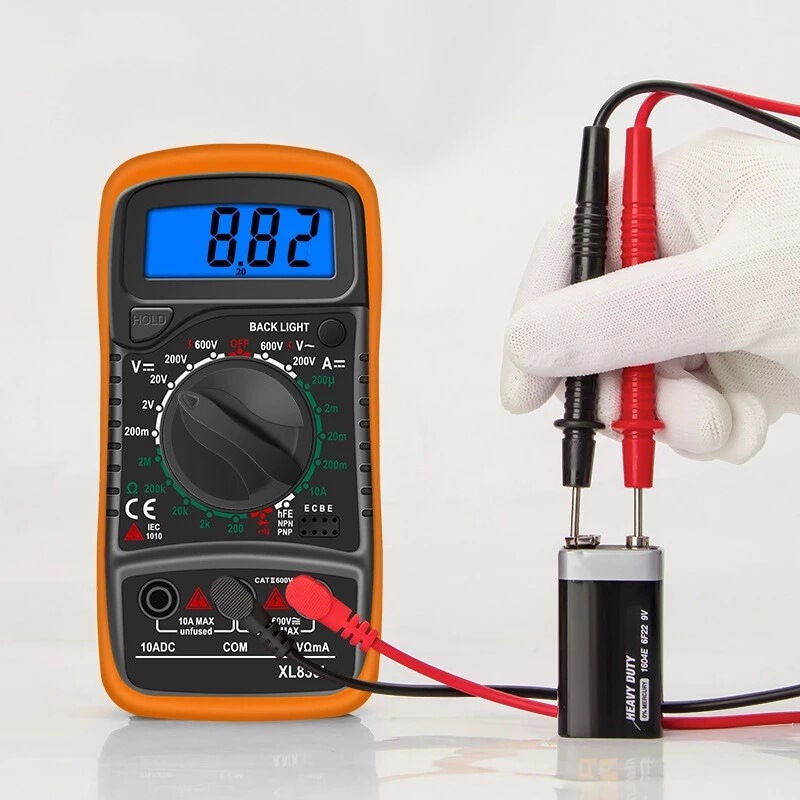 AC/DC Voltmètre Multimètre Diode Transistor Continuité sonore de mesure à domicile Volt Ohm mètre Ampèremètre numérique Ohmmètre pour électricien - 3