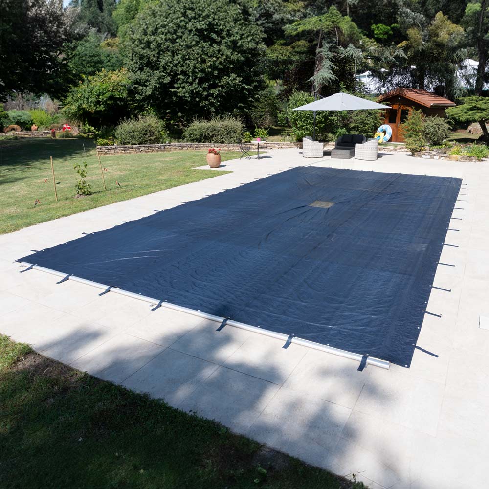 Bâche Hivernage Piscine Rectangulaire 10,5 x 5,5 m - 140g/m² - Anti-UV - 10 x 5 - Bleu - 6