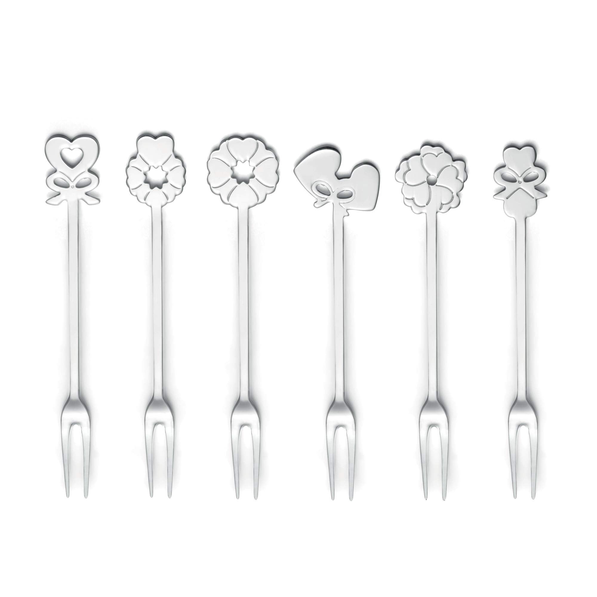 Set Di 6 Cucchiaini Guzzini Love - Acciaio Inox 18/10, Design Con Decorazioni A Cuore, Argento - Foto 6