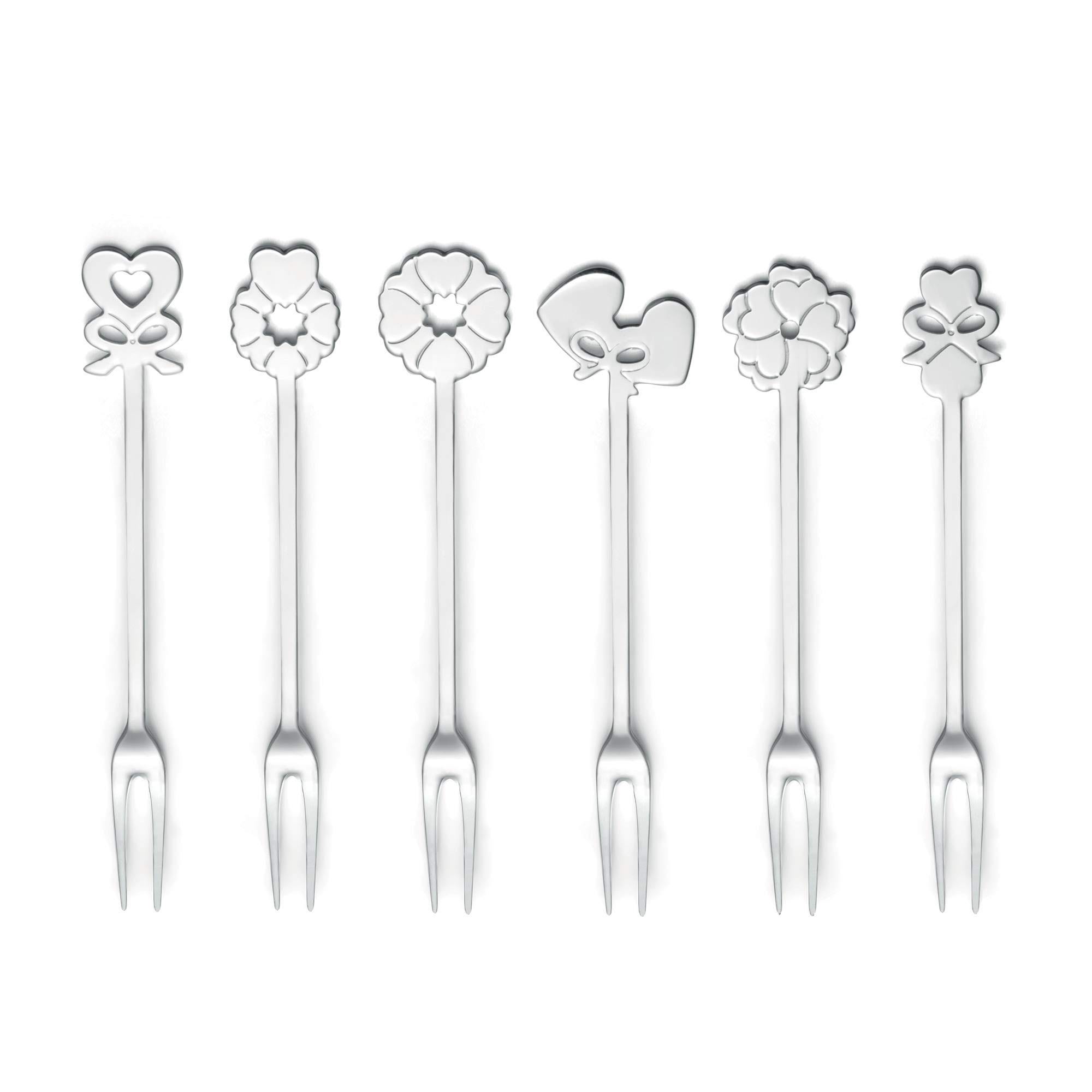 Set Di 6 Cucchiaini Guzzini Love - Acciaio Inox 18/10, Design Con Decorazioni A Cuore, Argento - Foto 6