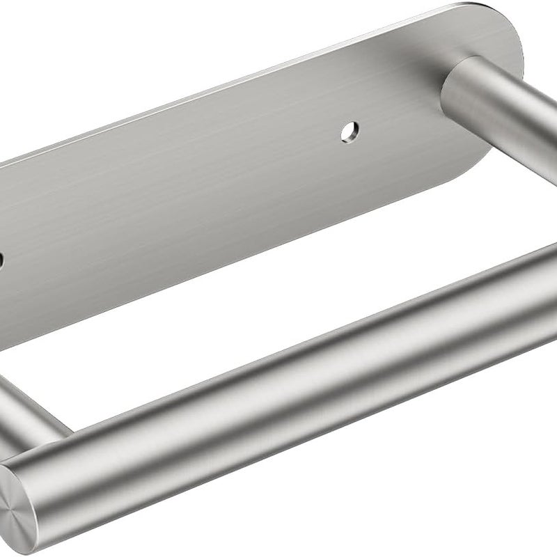 Uchwyt na papier toaletowy, obrotowy uchwyt ścienny na papier toaletowy do łazienki, stal nierdzewna, srebrny