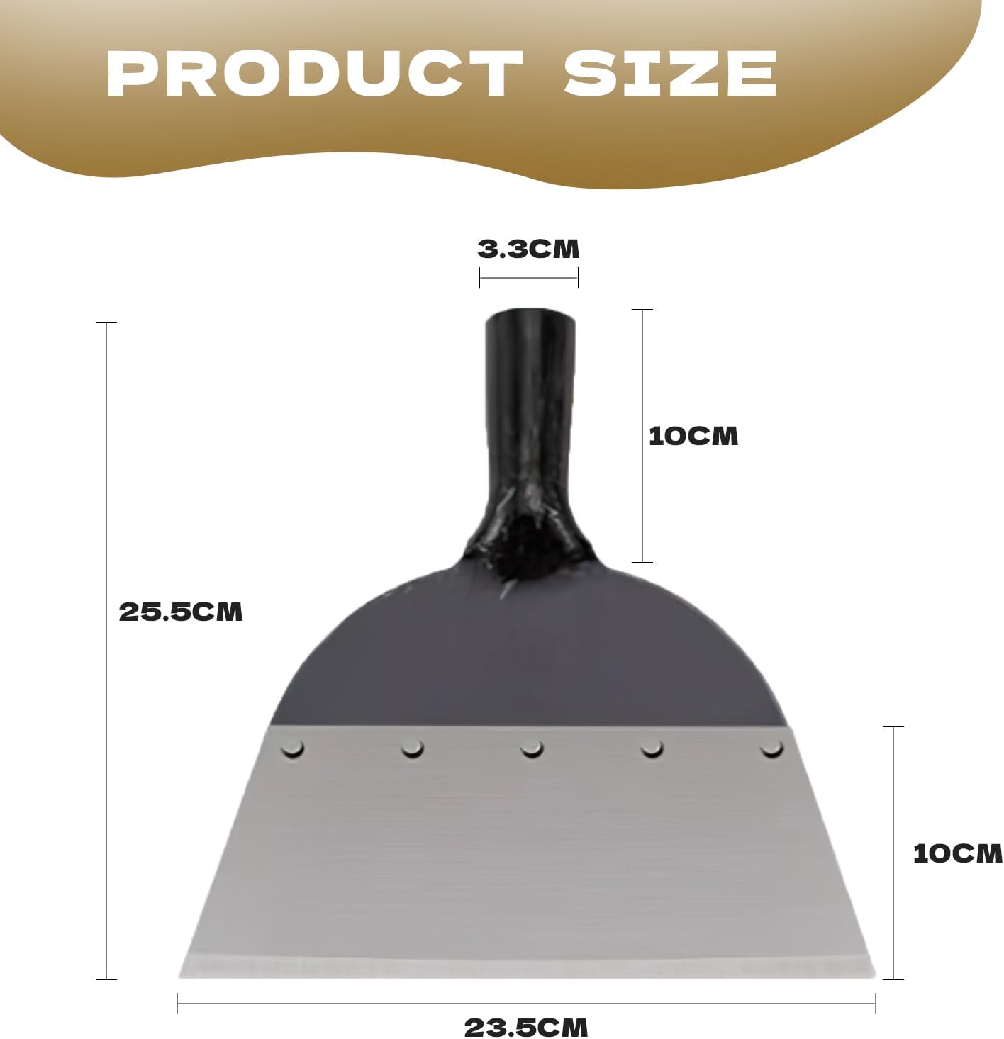 Pelle de Nettoyage de Jardin Multifonction, Multifonctionnelle Outil de Désherbage,Pelle Jardinage,Convient pour Désherber, Pelleter la Neige, Nettoy - 2