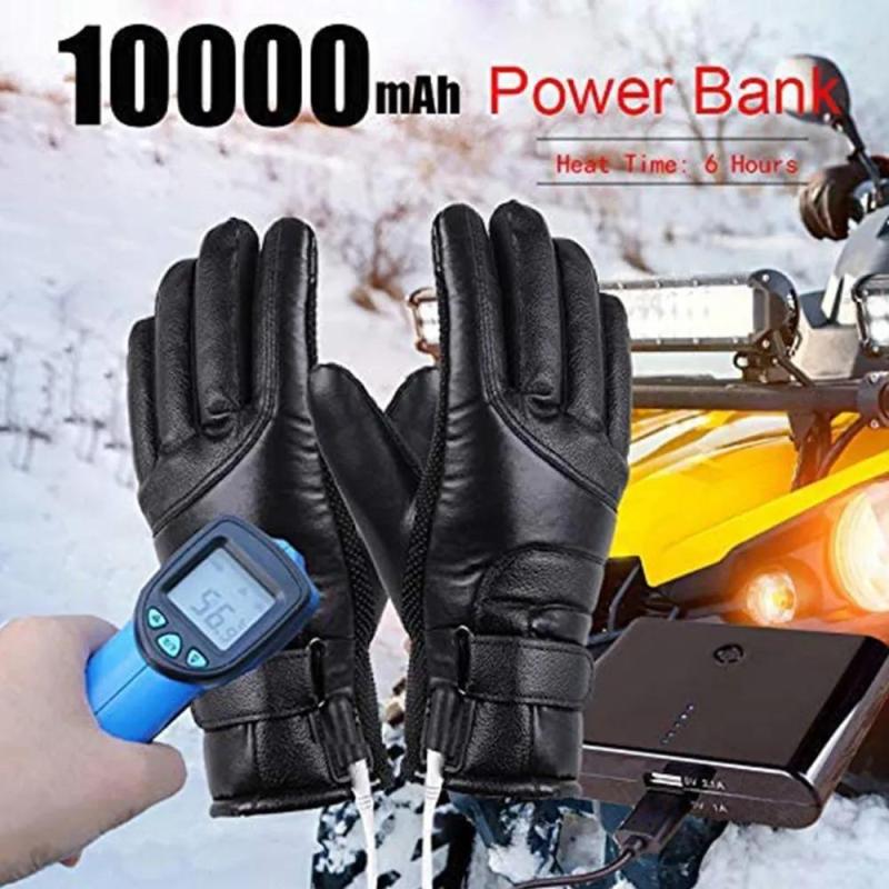Mănuși încălzite și încărcător, mănuși termice pentru biciclete electrice și motociclete, încălzire versiune USB
