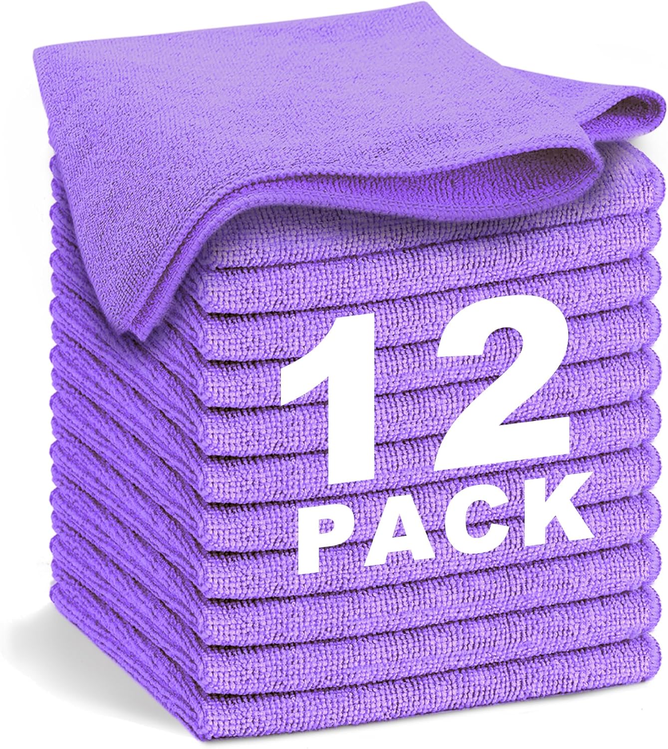 Lot De 6 Chiffons Microfibre 550GSM Jaune - Super Doux Pour Polissage Voiture Et Moto 30x40cm
