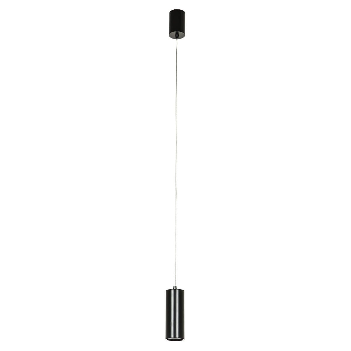 Lampa wisząca Moldes LED 7W Neutralna biel 450lm czarna wym: 123 x 6 x 6 cm Italux