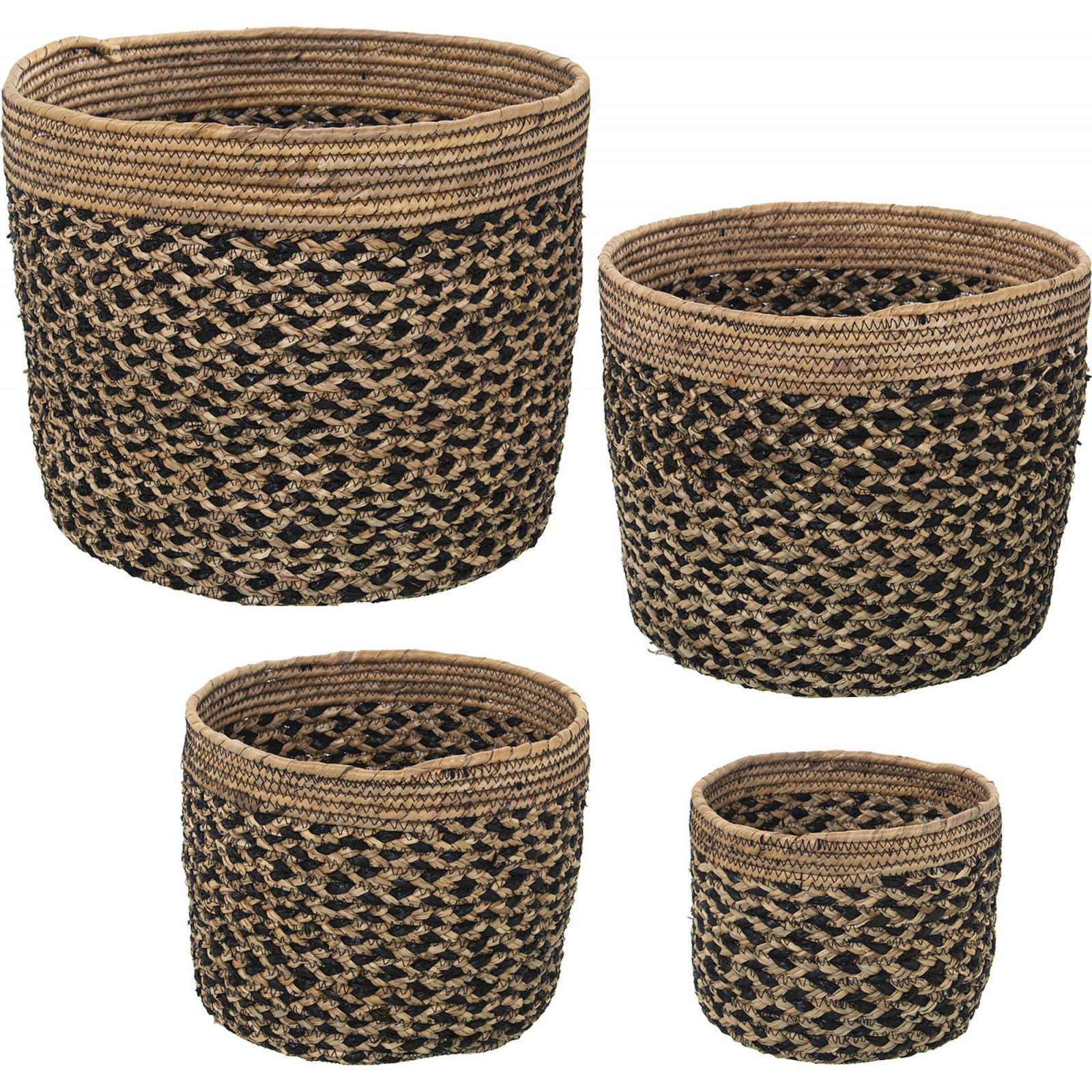 Unimasa - Panière déco en Polypropylène tressé 43 cm