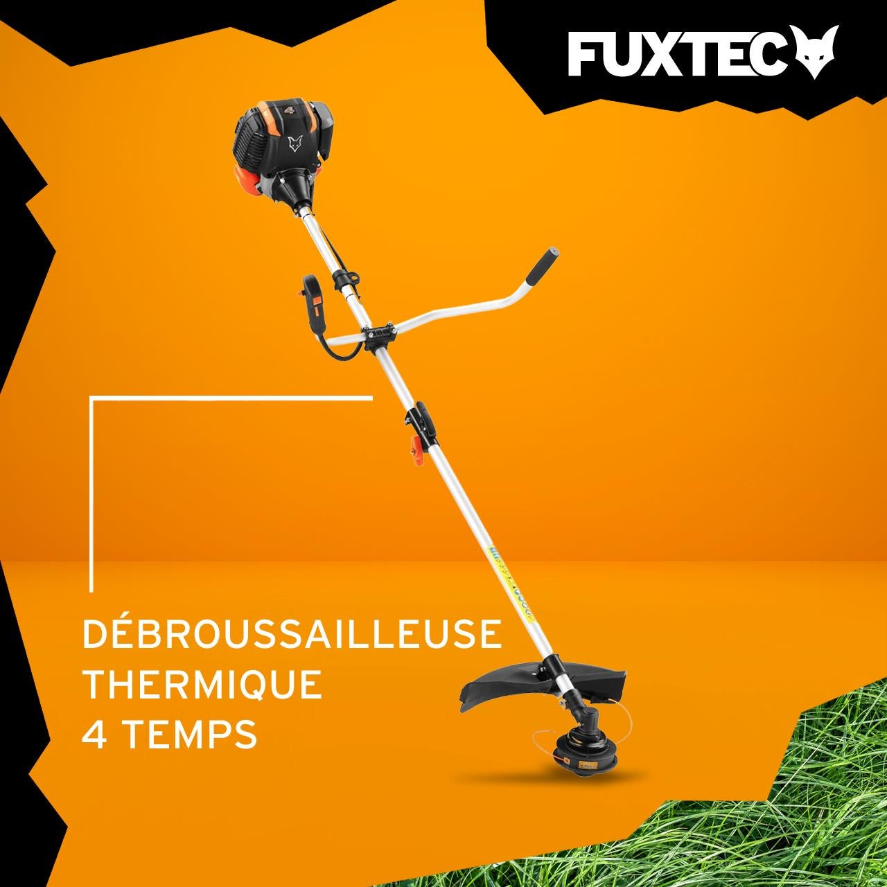 Desbrozadora Gasolina Fuxtec FX-4MS142, 42,5cc, Multiherramienta 2 en 1 y motor de 4 tiempos