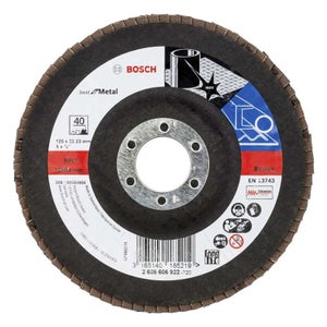 Lot 5 Disques à Lamelles 125mm Grain 80 XKDOUS - Pour Meuleuse D'angle, Meulage Métal, Pierre - Diamètre Intérieur 22,2 Mm, Bonne Dissipation Thermique