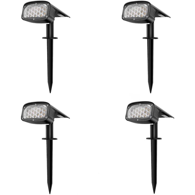 Zewnętrzny Reflektor Solarny LED Wodoodporna Lampa Solarna Zewnętrzna do Ogrodu Projektor Solarny w Tryby Instalacji na Ścieżkę Patio sztuki