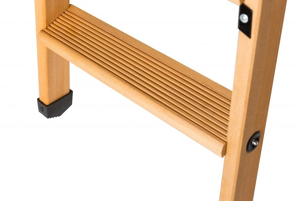 Escabeau Lyonnais bois 4 marches + tablette CENTAURE - 483204 - 3