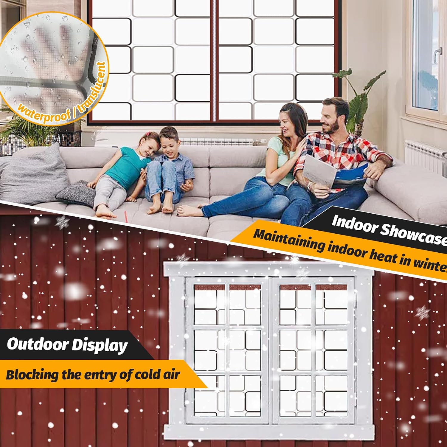 Kit de aislamiento para ventanas, 90 cm de ancho, 150 cm de alto - 1 ...