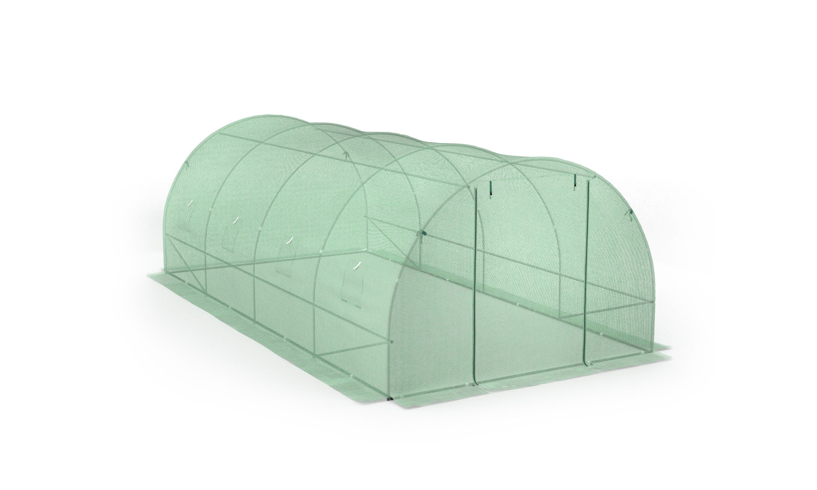 Serre tunnel de jardin en polyéthylène Renforcée - 18 m² - 6