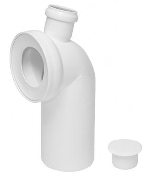 Złącze rury kanalizacyjnej do muszli klozetowej 110 mm z bocznym wlotem 50 mm