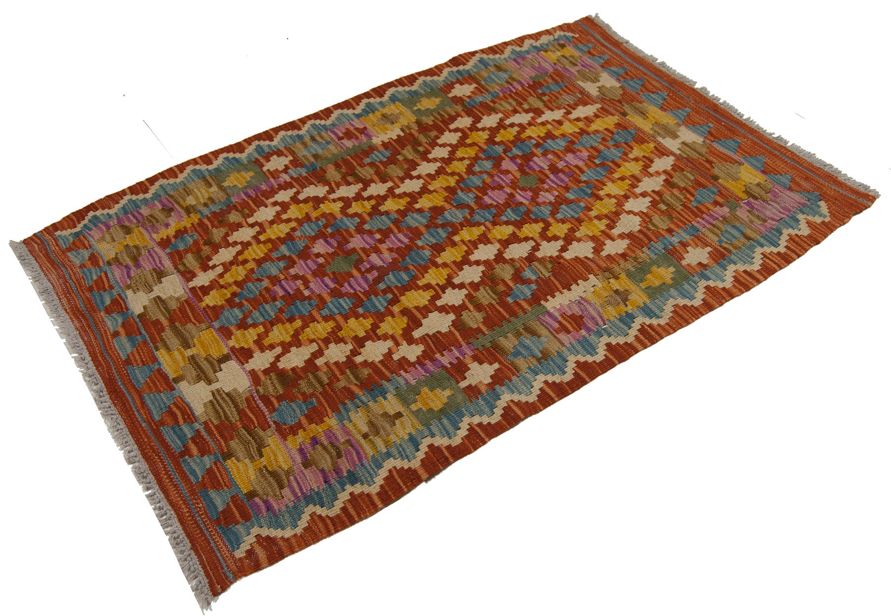 Kilim 120x77 cm Oryginalny, ręcznie robiony, łatwy do czyszczenia, styl plemienny