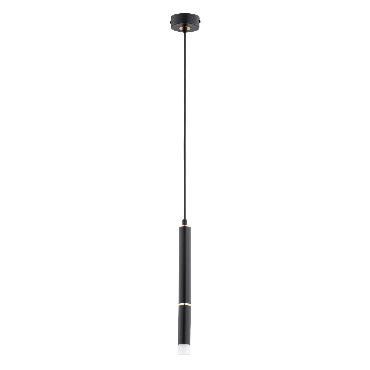 Lampa wisząca Derso czarno-złota 1xG9x10W do kuchni wym: 85 x 8 x 8 cm metal Alfa
