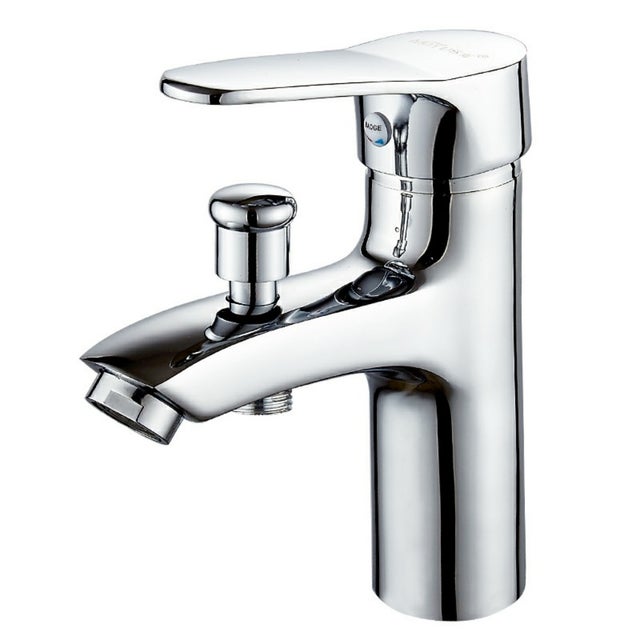 Robinet baignoire robinet monotrou à double usage chaud et froid Alliage Mitigeur de douche, robinet salle bain douche