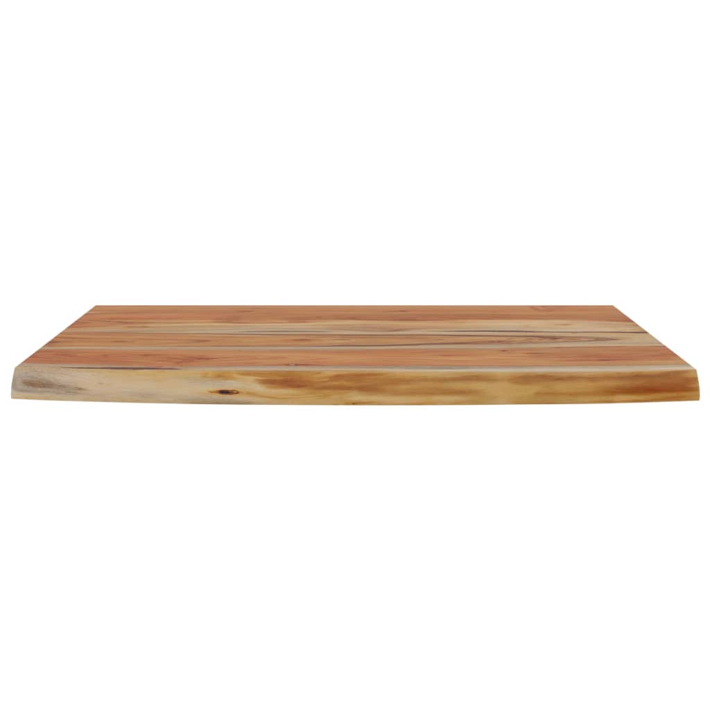 Étagère murale | Étagère flottante | Étagère suspendue rectangulaire massif acacia bordure assortie CFW810489 - 4