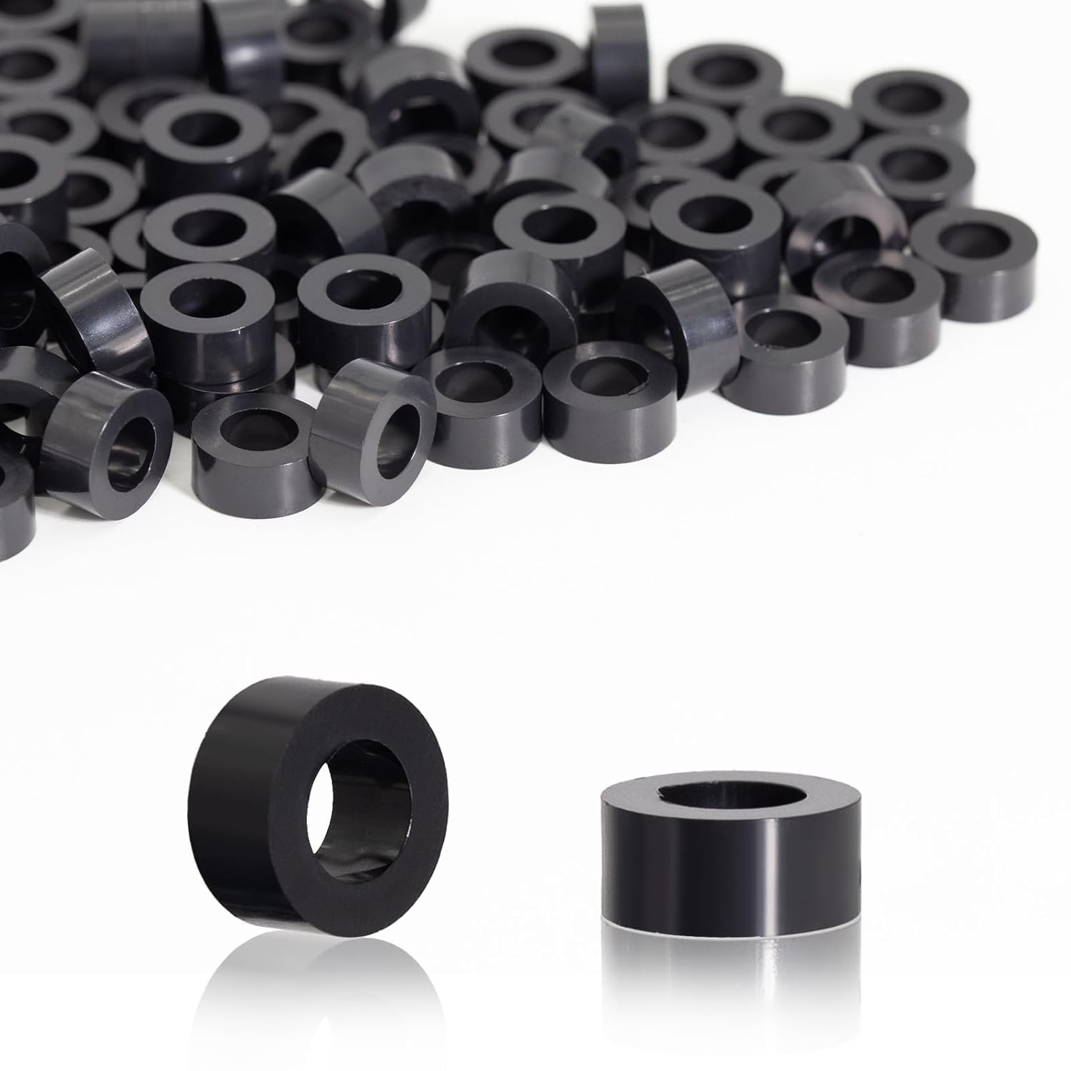 100 sztuk okrągłych dystansów ABS, izolacyjnych dystansów plastikowych, podkładek plastikowych M6 do śrub M6 11x5 mm do płytek drukowanych