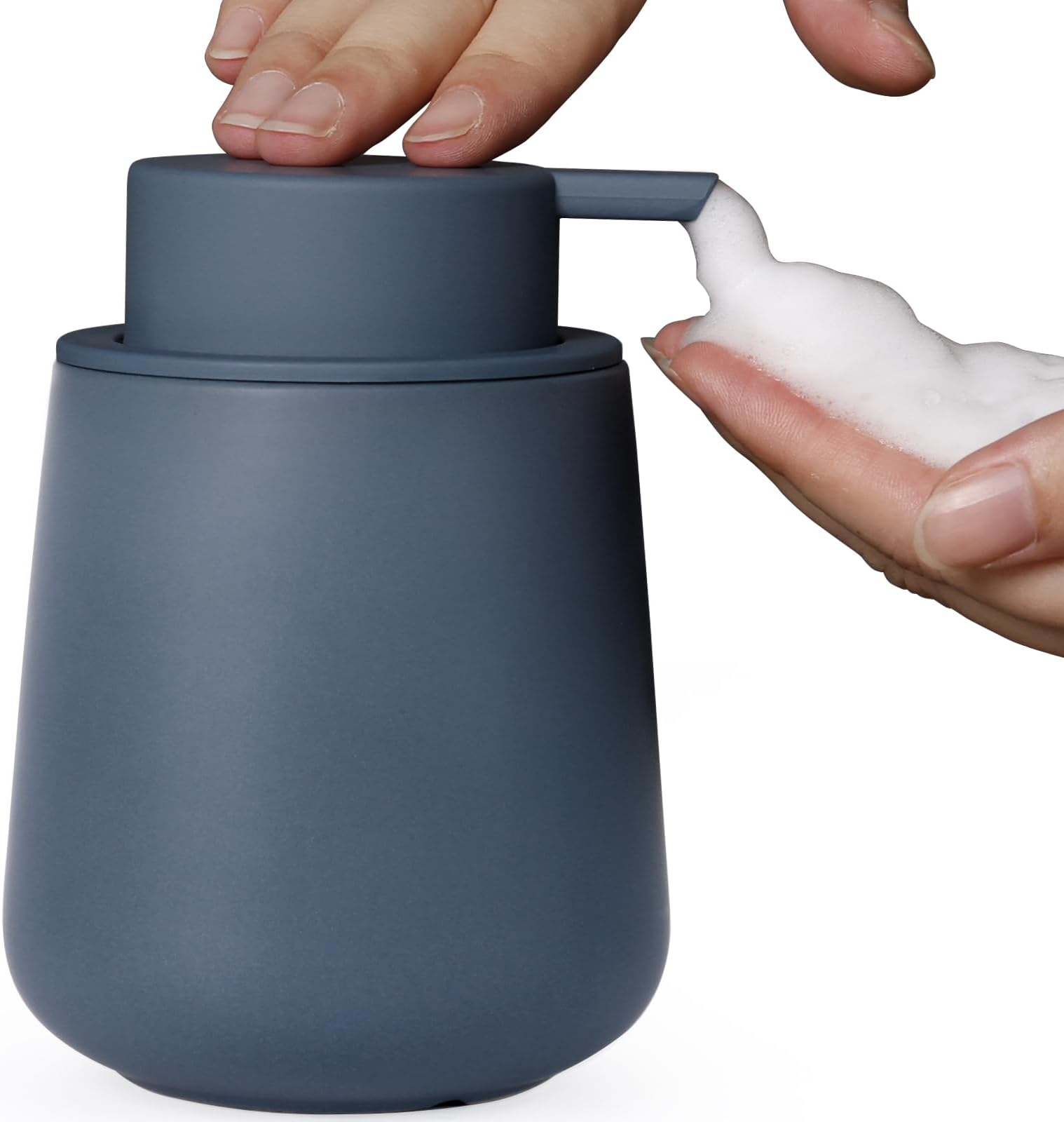Distributeur De Savon Moussant Full Circle - 473 Ml, Rechargeable | Idéal Pour Salle De Bain Ou Cuisine, Design Pratique