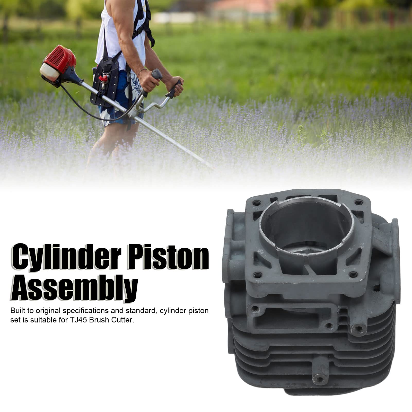 11005-2165, Kit De Réparation De Piston De Cylindre Ensemble De Piston De Cylindre R Sistant L Usure Pour D Broussailleuse Tj45