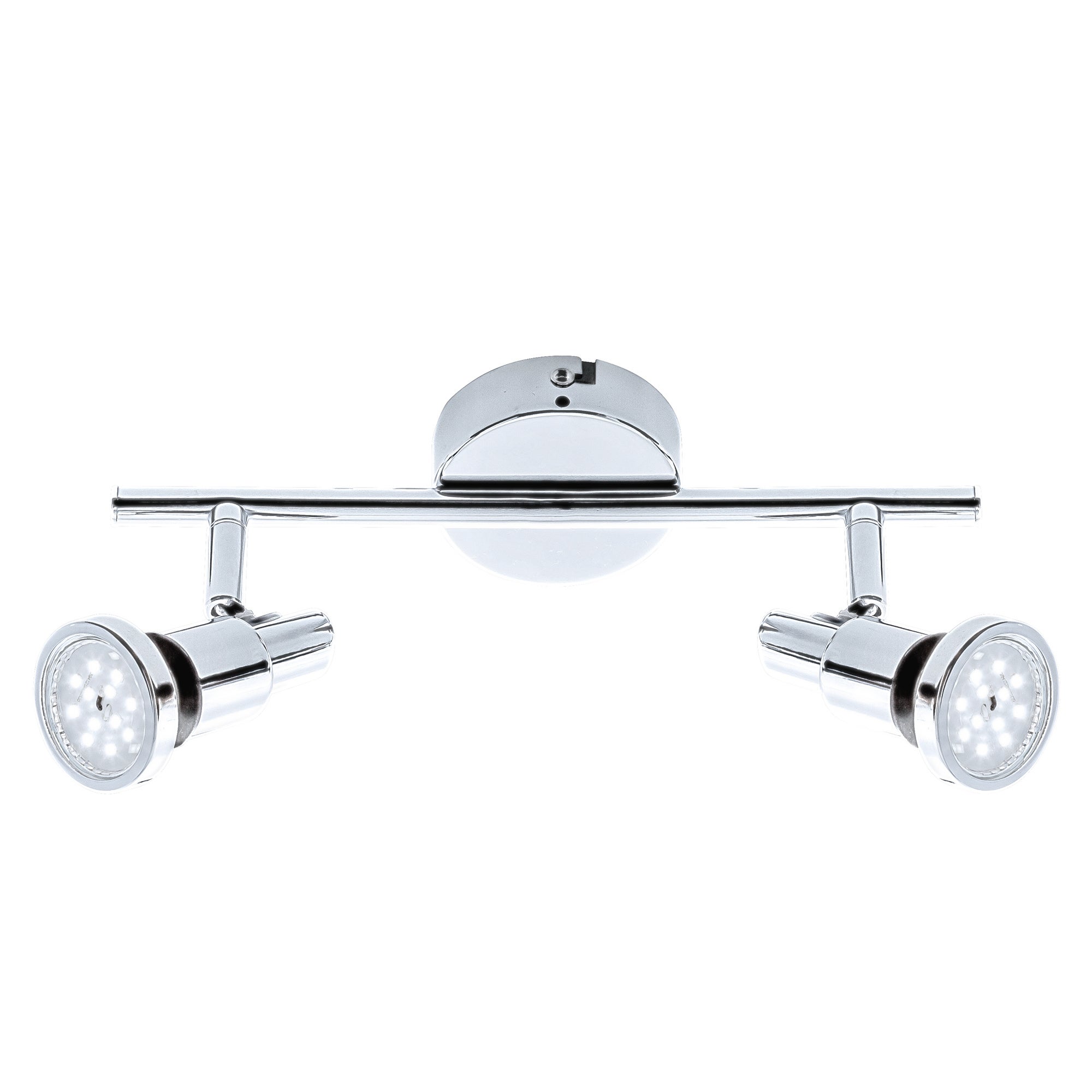 Plafonnier LED BRILONER LEUCHTEN FLAMO, 4 W, 400 lm, IP44, chrome, métal, incl., 2x GU10, 27,5 x 8 x 12,3 cm - 5