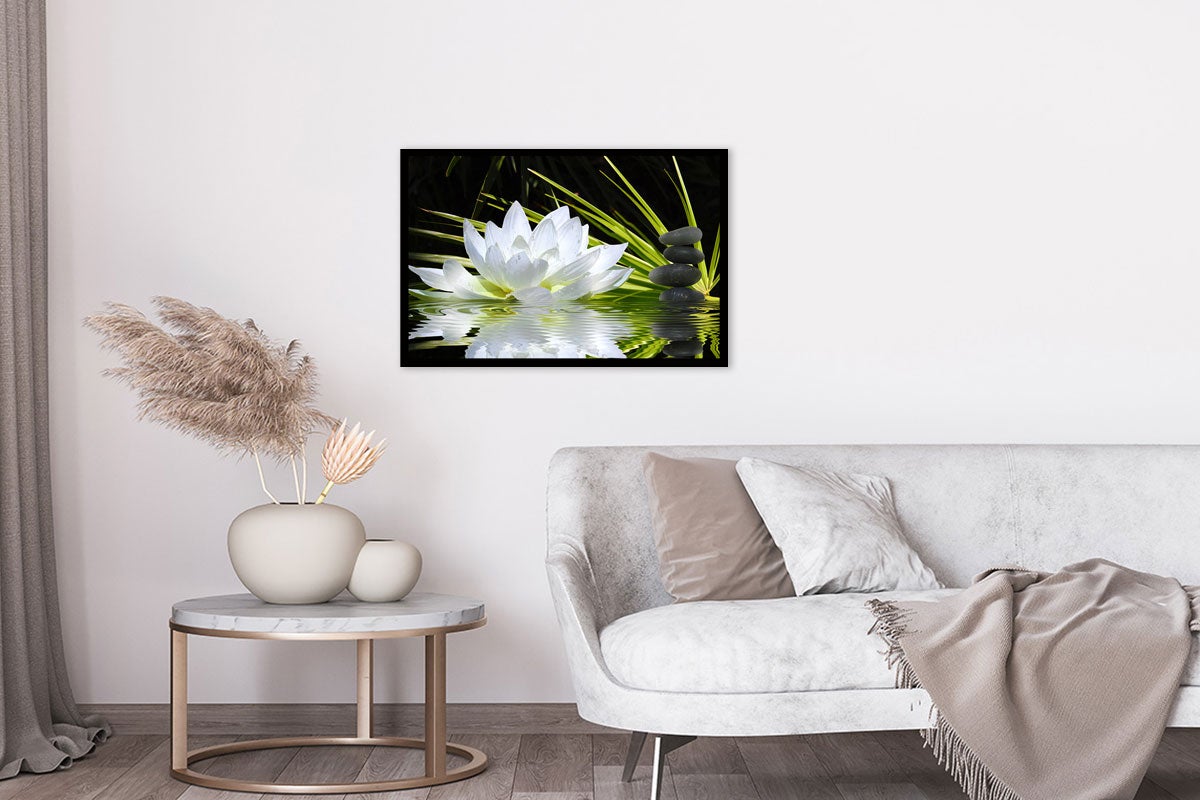 Cartel ambiente zen y flor de loto - 60x40cm - made in France - 4