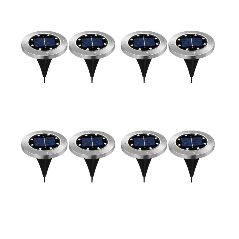 Zestaw lamp gruntowych zasilanych energią słoneczną wodoodpornych diod LED zasilanych energią słoneczną do podjazdów trawników tarasów chodników