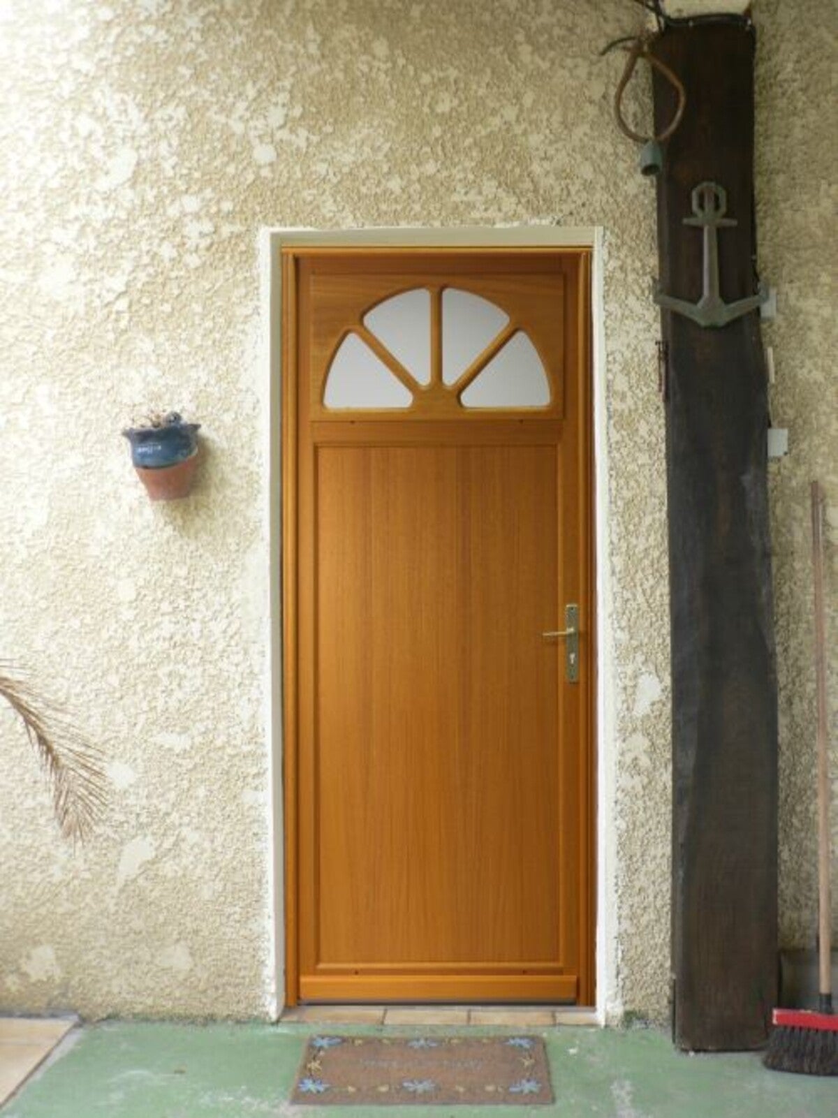 Porte De Service Bois Vitrée Pixos, H.215xl.90 Côte Tableau P. Gauche Gd Menuiseries - 3