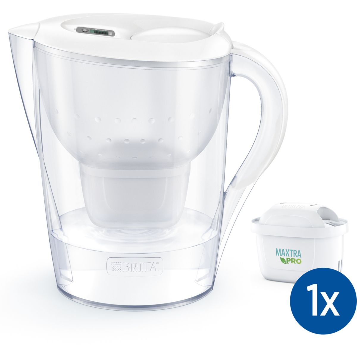 Filtro Brita Carafe Marella Xl Blanche L Incluy Cartucho Maxtra Pro All Leroy Merlin