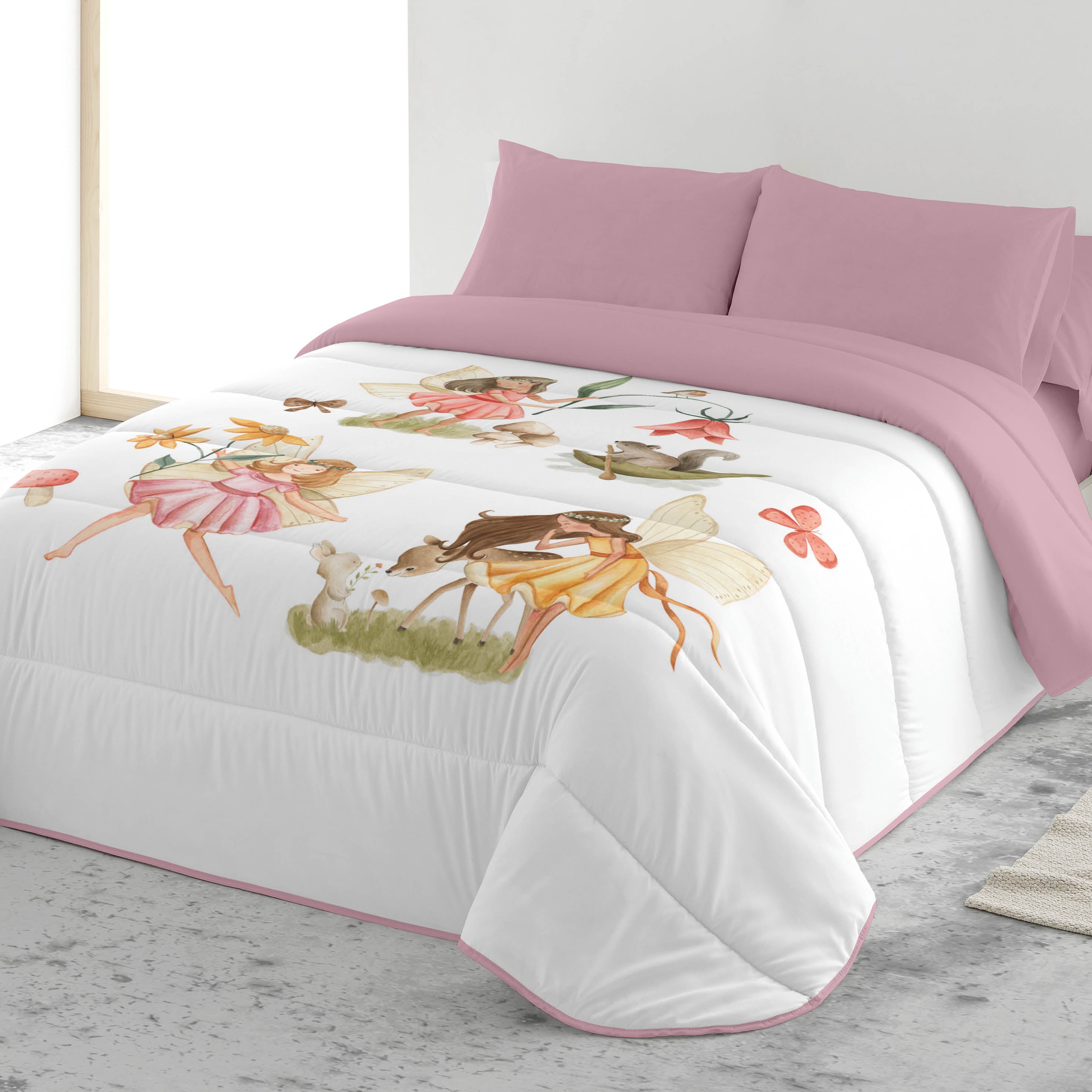 NATURALS Piumino letto stampato per bambini 90 Microfibra di