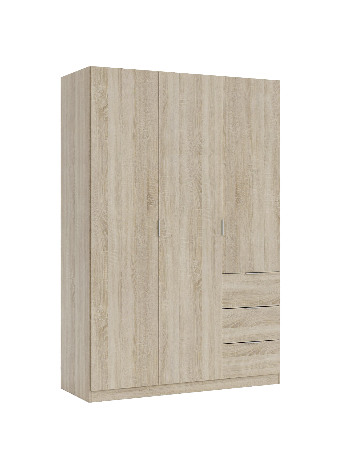 Garde-robe 3 portes Ade, armoire de chambre 3 tiroirs, Armoire avec 3 ...