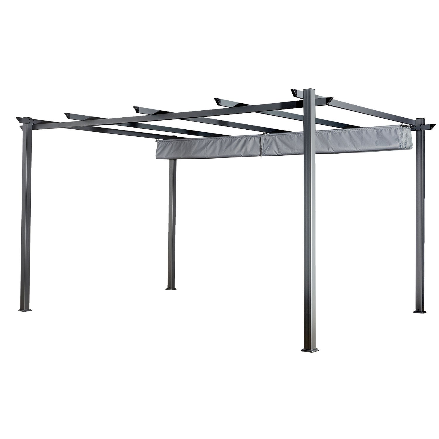 Pérgola autoportante gris 3 × 4m CASSIS estructura de aluminio - 2