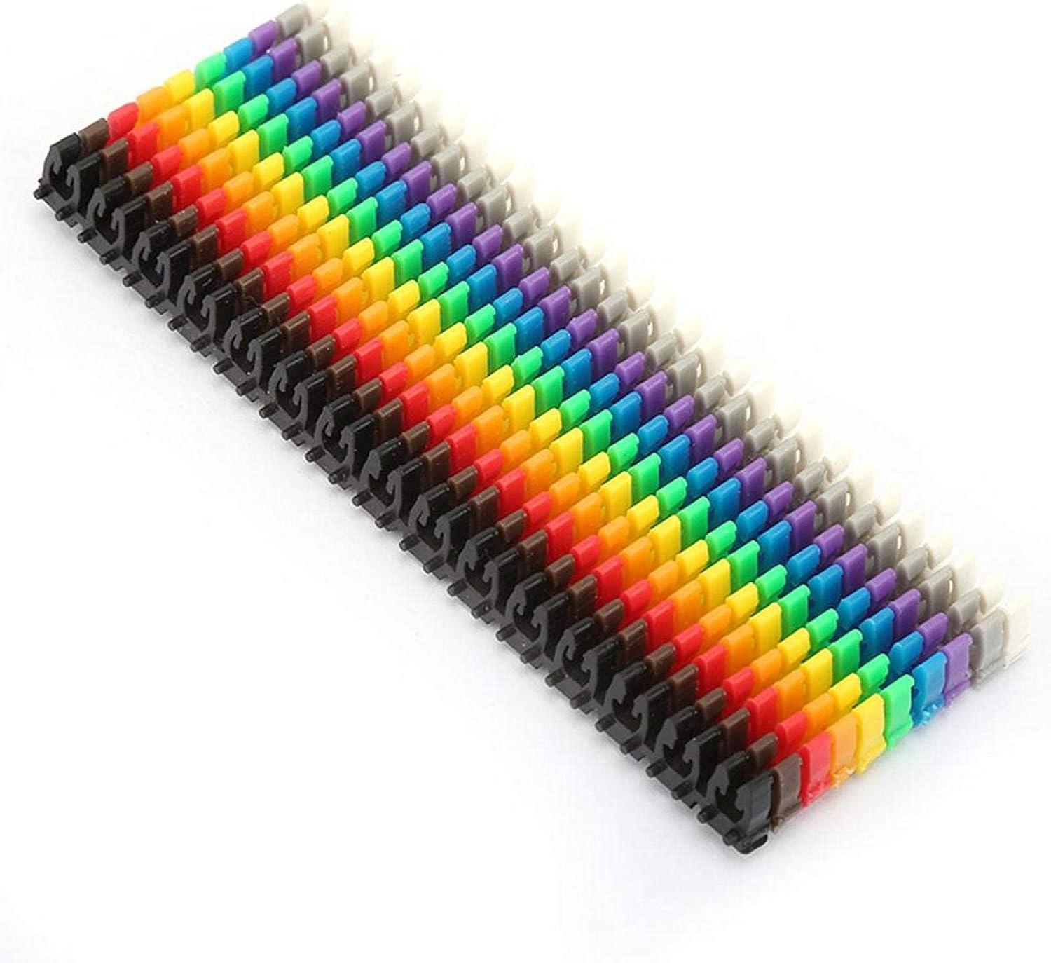 Repere cable, Repere fil electrique, Numéro de fil, reperes cables électriques, Tubes Numérotés Colorés, (150PCS KCM-1.5MM²) - 6