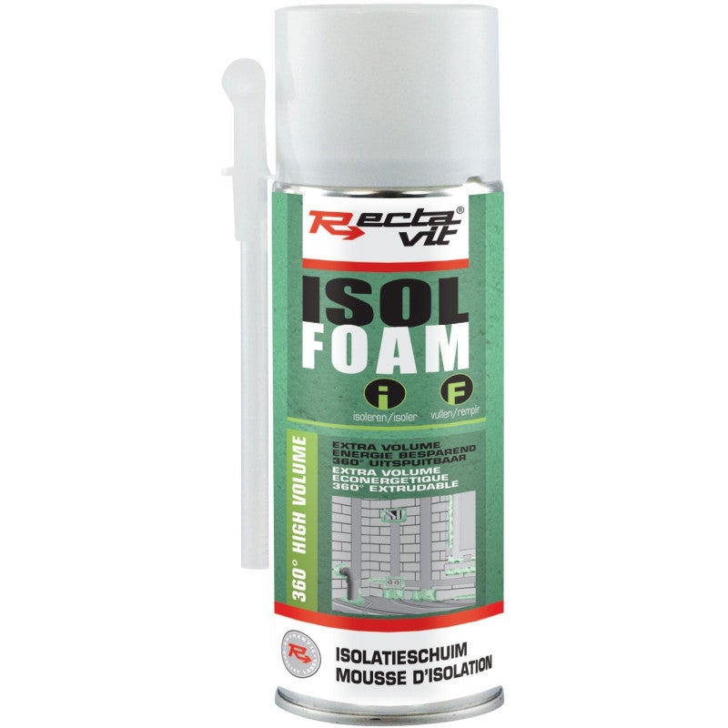 Isol foam - 360° high volume - Mousse PU - Rectavit - 300 ml Vert ...