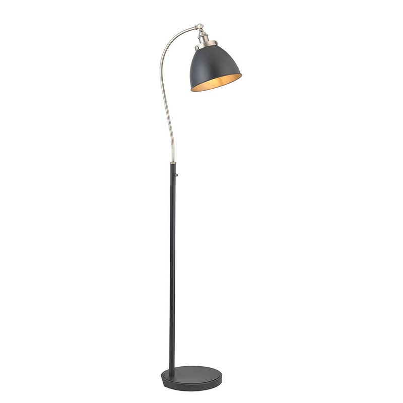 Lampa stojąca kopułowy klosz FRANKLIN czarna matowa 1xE27x10W metal wym:160x28x35cm IP20 Endon