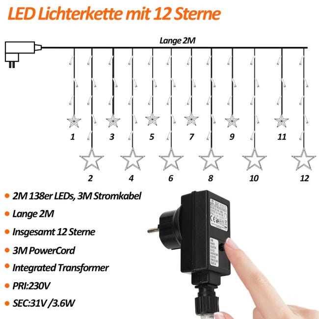 Striscia Di Luci A Forma Di Globo Alimentata A Batteria, 80 LED, 10 M Luce Bian S1 317642933920 Striscia Di Luci A Forma Di Globo Alimentata A Batteria, 80 LED, 10 M Luce Bian S1 317642933920