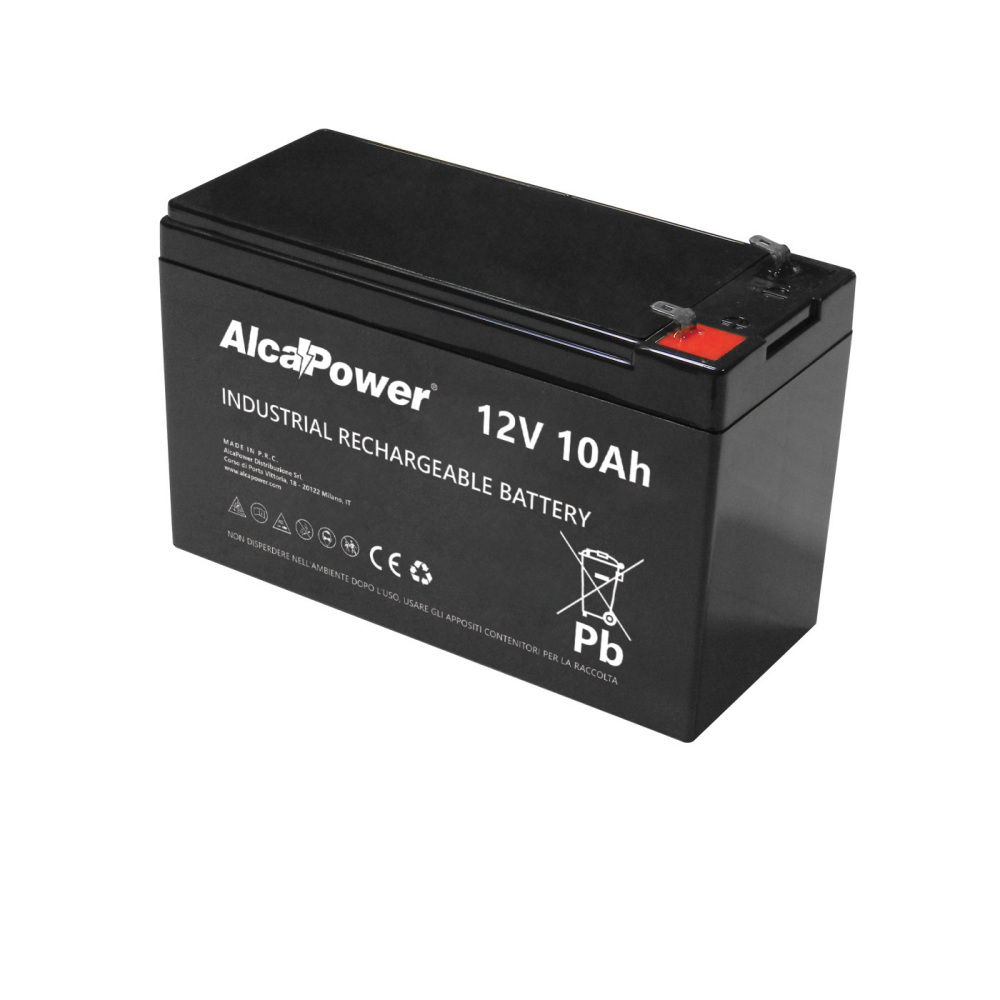 Akumulator szczelny AGM 12 V 10 Ah - idealny do alarmów, UPS-ów i zabawek - złącze Faston T2