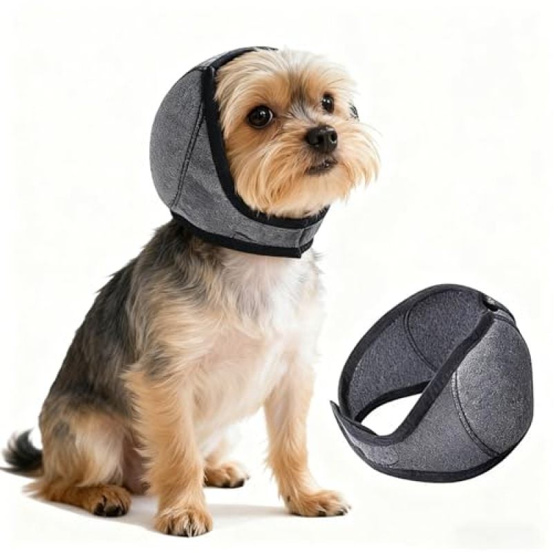 Orejeras para perros, protección contra el ruido, impermeables, ajustables, alivian la ansiedad (tamaño pequeño) - 4