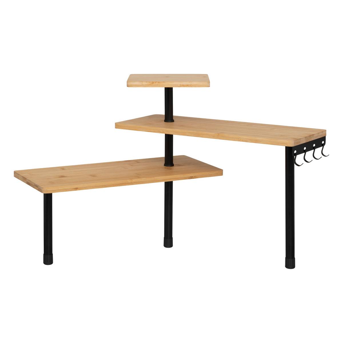 Étagère d'angle 3 niveaux beige - 5five - 3