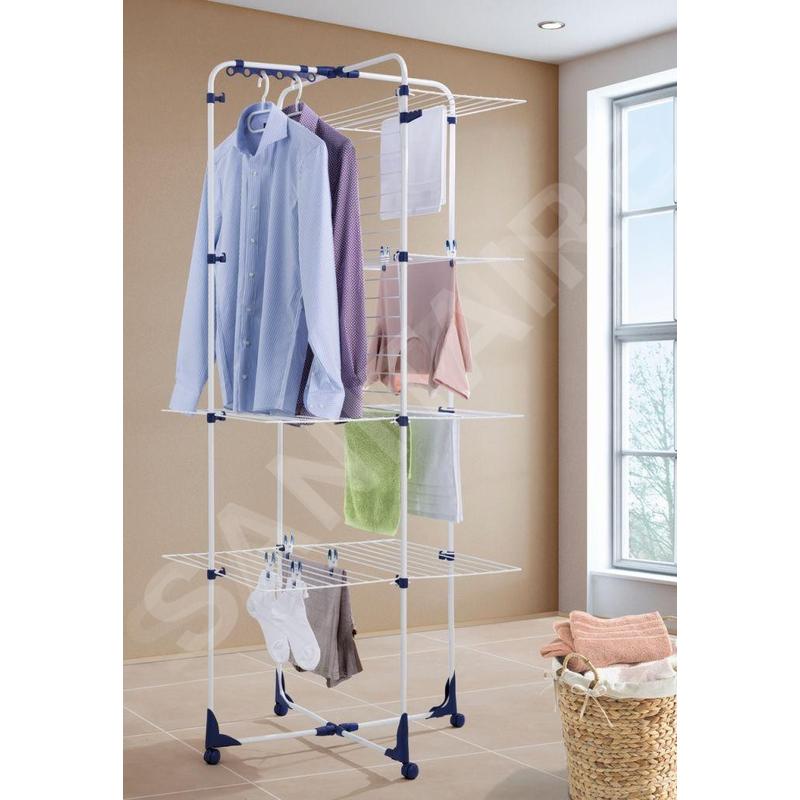 Leifheit 81456 Classic Tower 450 Étendoir à linge 45 cm Métal Blanc - 5