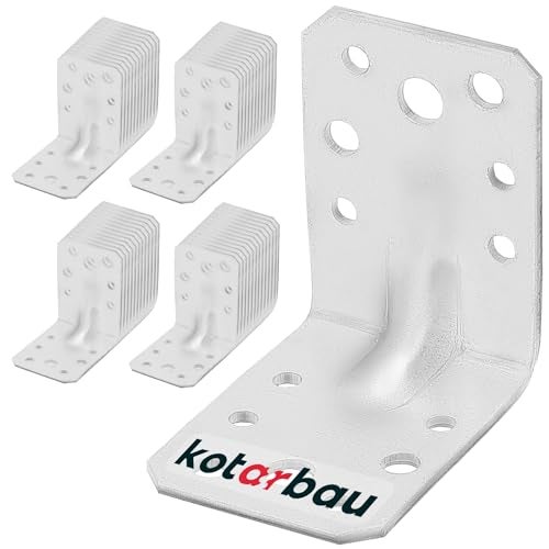 50x kątownik wzmocniony 60x60x45 mm ciesielski łącznik montażowy do drewna - KOTARBAU
