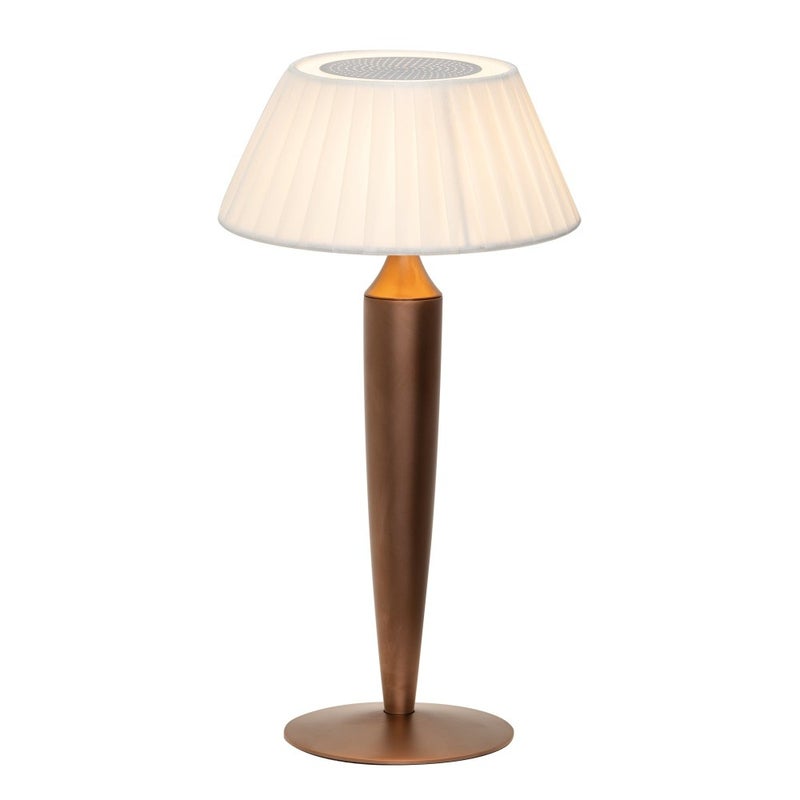 Фото - Настільна лампа Zafferano Lampa stołowa Flaminia LED Touch z akumulatorem - klasyczny, bezprzewodowy design, brąz