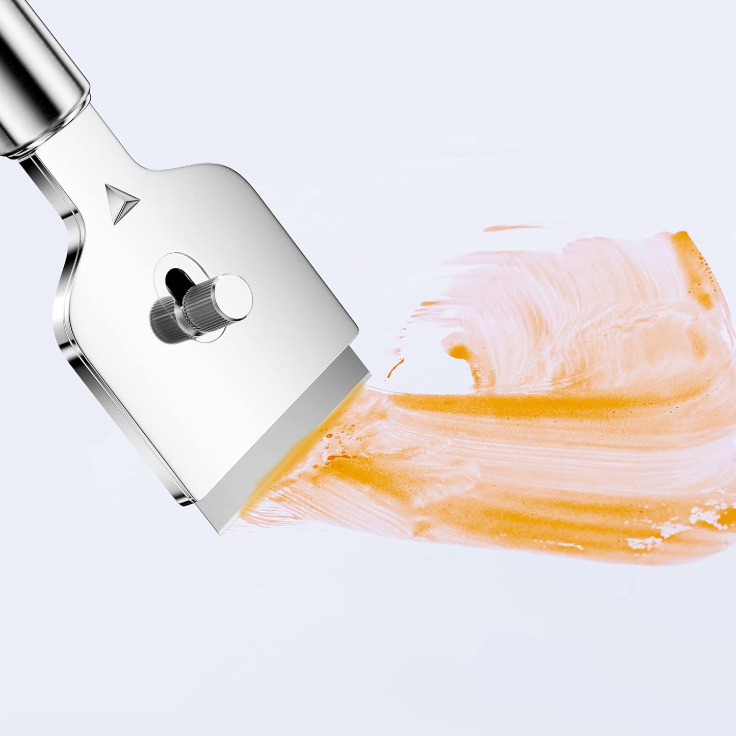 Profesjonalny skrobak do płyt ceramicznych z 14 metalowymi ostrzami wymiennymi, skrobak do płyt indukcyjnych, skrobak do szkła, do czyszczenia ku - 3